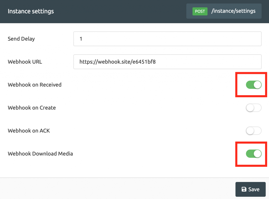 Webhook Download Media